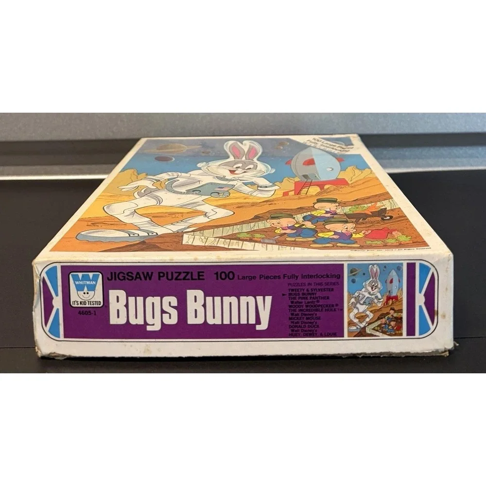 1979 Vintage Whitman Jigsaw Bugs Bunny Puzzle Bugs Bunny on the Moon 100 Pieces
